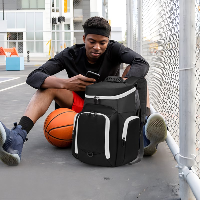 Sports Bag for Basketball Soccer & More with Ball Holder & Shoe Compartment