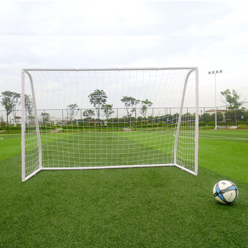 Portable 8x5x2.7 ft Soccer Goal with Net and Anchors – Outdoor Practice Training Aid, White