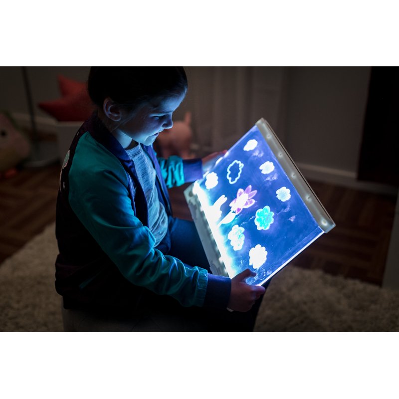 Light-Up Drawing Tablet for Kids with LED Effects & Tracing Panel - Creative Art Toy for Ages 6+