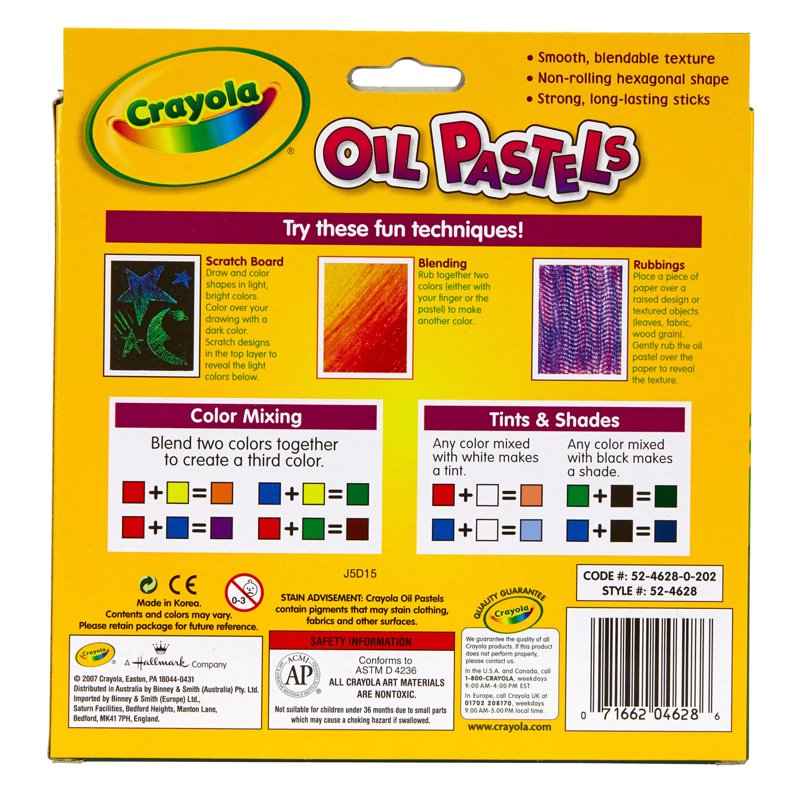 Oil Pastel Set - 28 Vibrant Colors for Blending & Art Projects