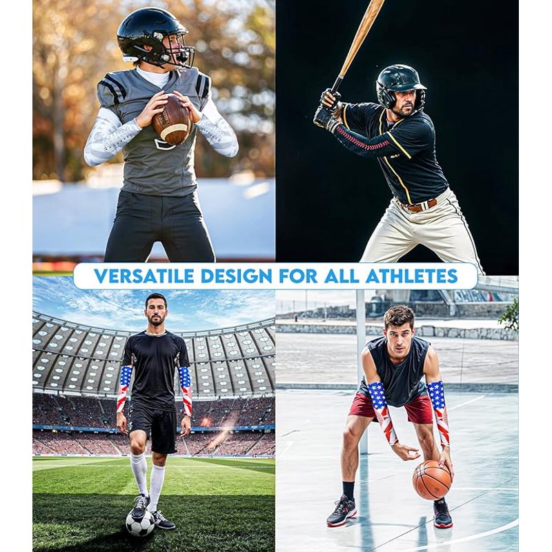 Sports Compression Arm Sleeves for Men & Women - Performance Athletic Sleeves