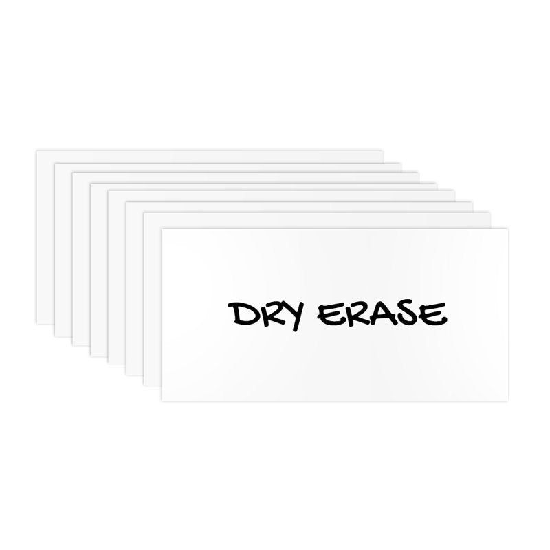 Magnetic Dry Erase Shelf Labels 1x2 Inches 25 Pack White
