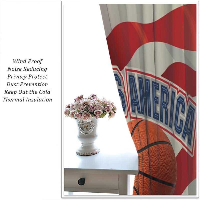 4th of July American Flag Blackout Curtains for Kids & Living Room - Multiple Sizes