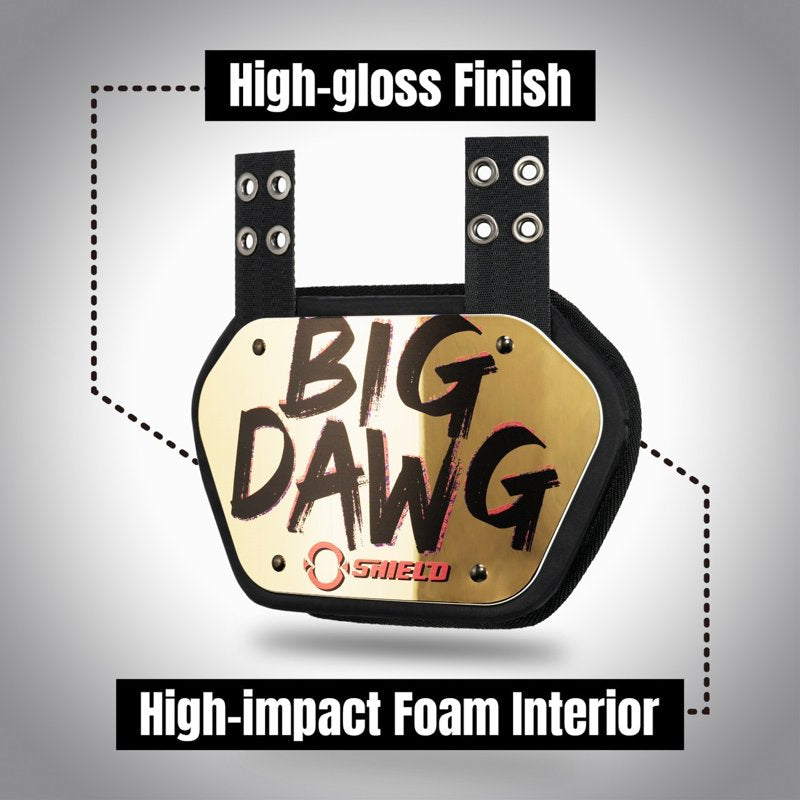 Adult Football Back Plate for Impact Protection - Lightweight & Ventilated