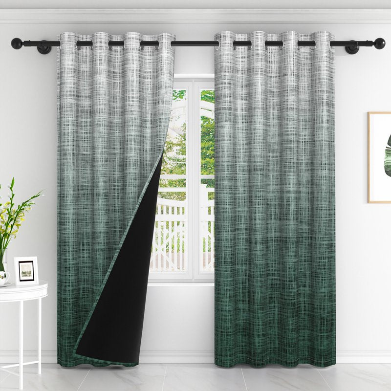 Blackout Curtains for Bedroom and Living Room - Room Darkening Drapes Set of 2