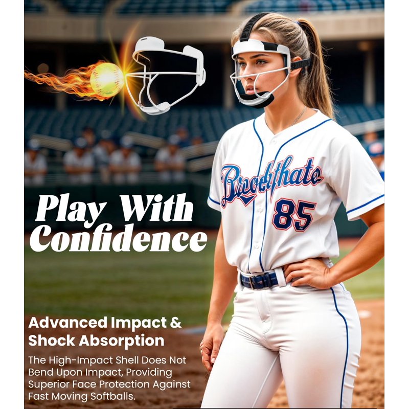 Softball Face Mask for Girls and Adults Lightweight Protective Gear