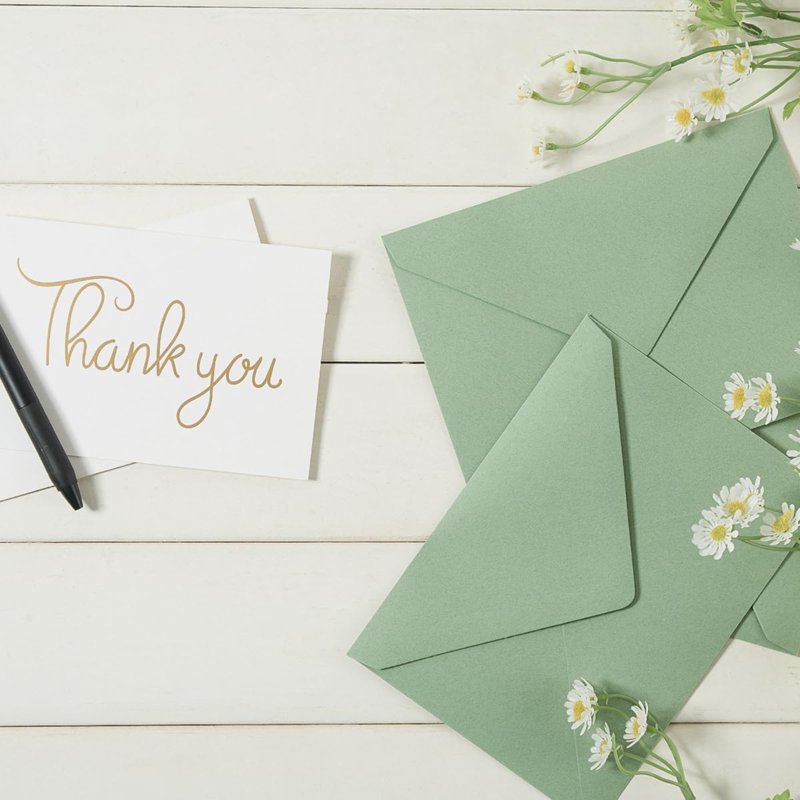 Self-Adhesive A7 Envelopes for 5x7 Cards with Gold Wax Stickers - Elegant Wedding & Greeting Invitations