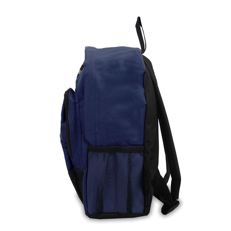 Everest Kids Backpack Navy Two-Tone Zippered Front Pocket
