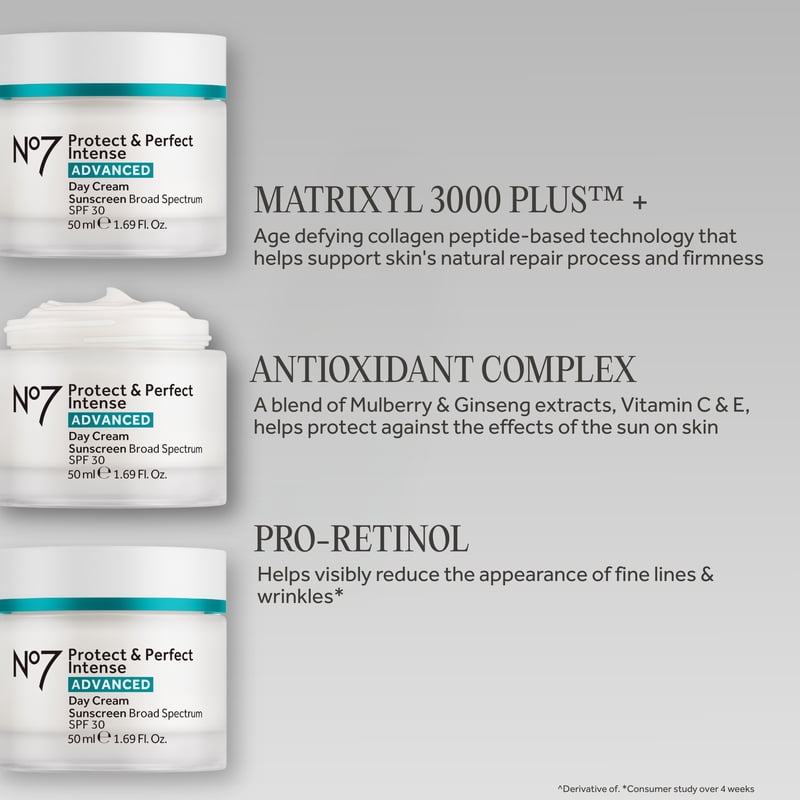 No7 Protect & Perfect Day Cream SPF30 - Hydrating Anti-Aging 50ml