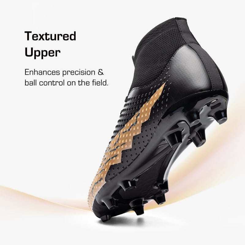 Dream Pairs Men’s High-Top Soccer Cleats - Firm Ground/AG Indoor Outdoor 12 Black Brown