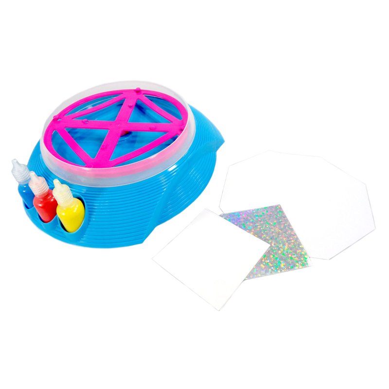 Spin Art Kit for Kids - Neon Color Paint, Spinning Art Machine for Creative Crafting
