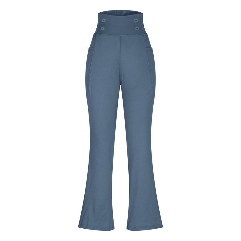 Flare Leggings for Women with Pockets and Tummy Control — Bootcut Yoga Pants