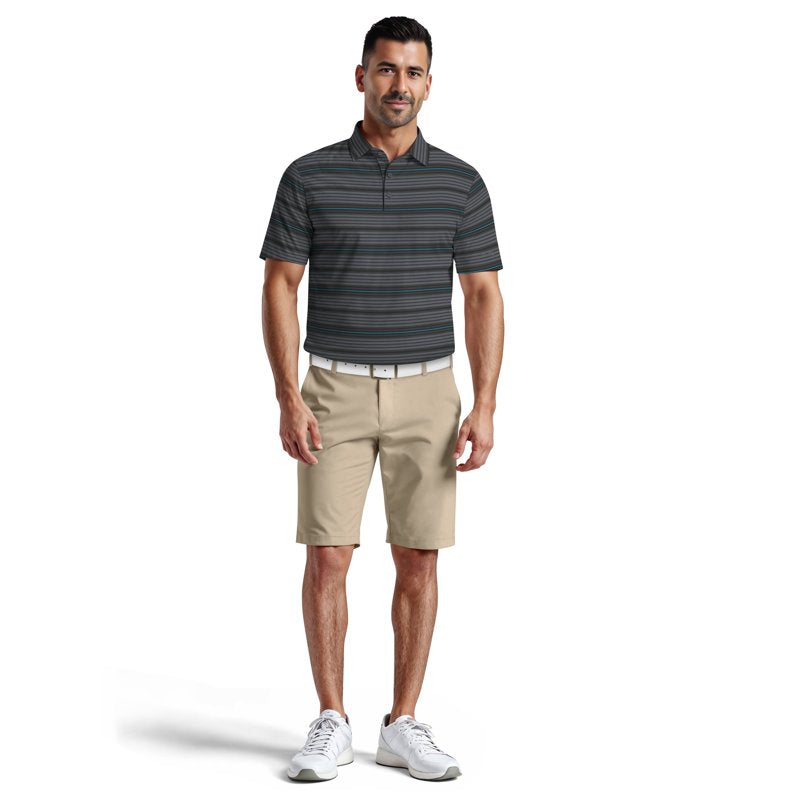 Performance Stripe Golf Polo Shirt for Men & Big & All Sizes