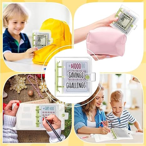Money Saving Binder with 25 Cash Envelopes - Budget Organizer, Portable & Waterproof