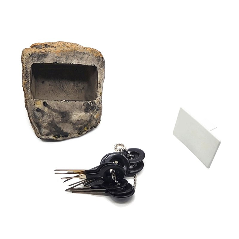Garden Rock Key Hider Box - Outdoor Spare Key Storage Disguise