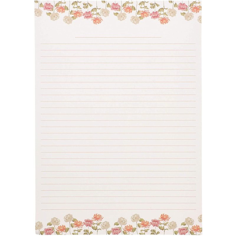 Vintage Floral Stationery Set with 60 Sheets & 30 Envelopes for Letters & Crafts