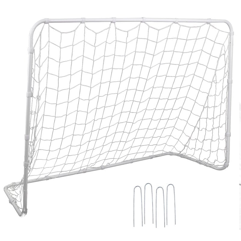 ZA 6' x 4' Portable Soccer Goal with Steel Frame for Backyard Training - Includes 6' x 4' Net (Variation: 1)