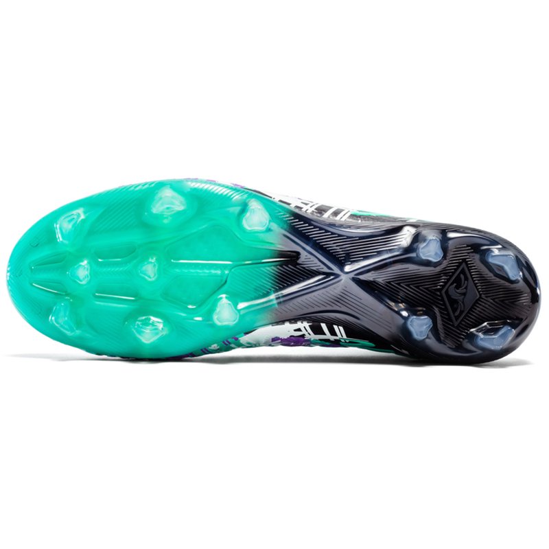 OnyxTrek Unisex High-Top Soccer Cleats – Graphic Printed Football Shoes, EU37 (Men) X2407 AG Green