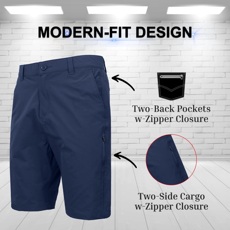 Men's 6-Pocket All Motion Stretch Utility Golf Shorts - Multi-Color