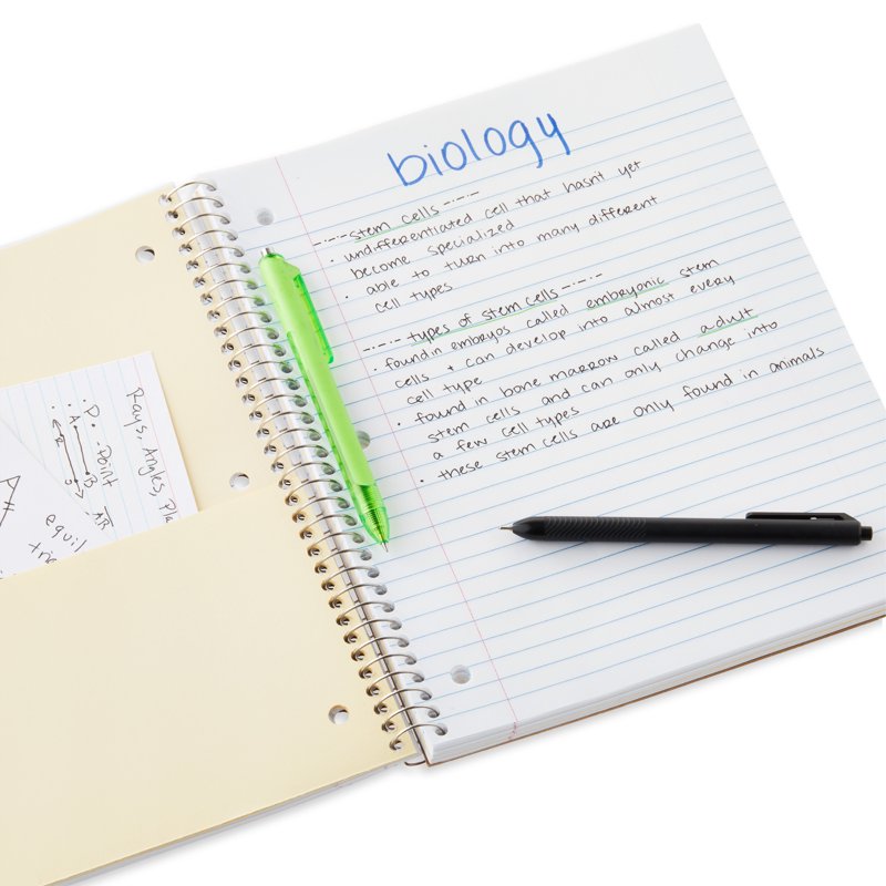 College Ruled 1-Subject Poly Notebook 9x11 Blue Sapphire 2 Pack