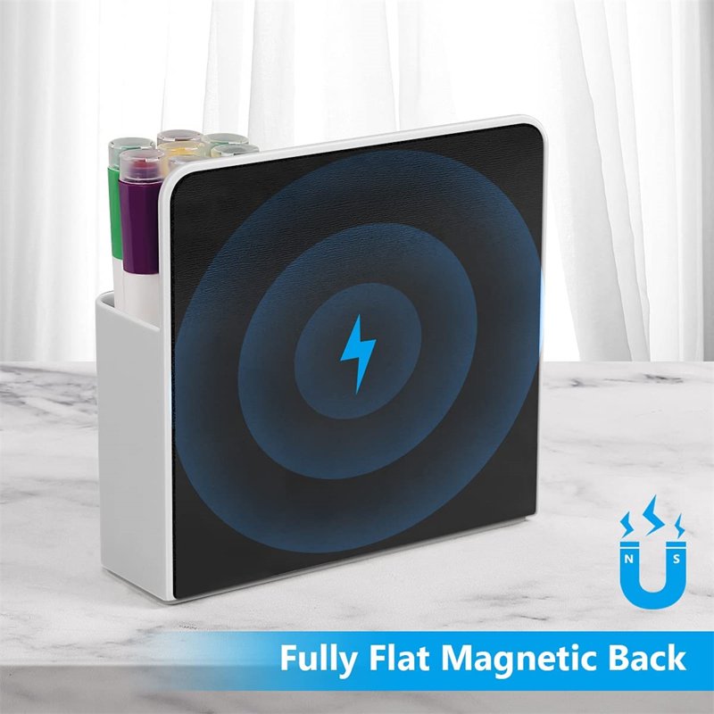 Magnetic Dry Erase Marker Holder with Adjustable Dividers for Whiteboards, Office & Home Storage