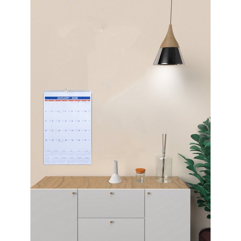 2026 Wall Calendar - January to December, 11x17 Large Hanging Schedule