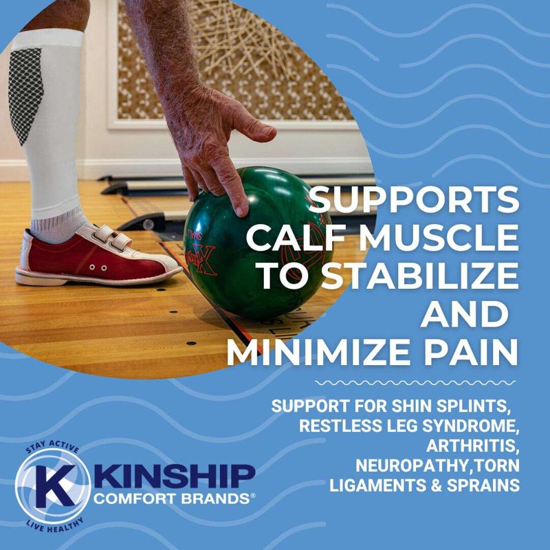 Calf Compression Sleeves for Men & Women - Pain Relief & Support