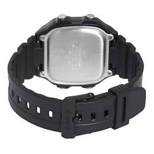 Digital Men's Sport Watch with Dual Time 10-Year Battery Water Resistant Resin