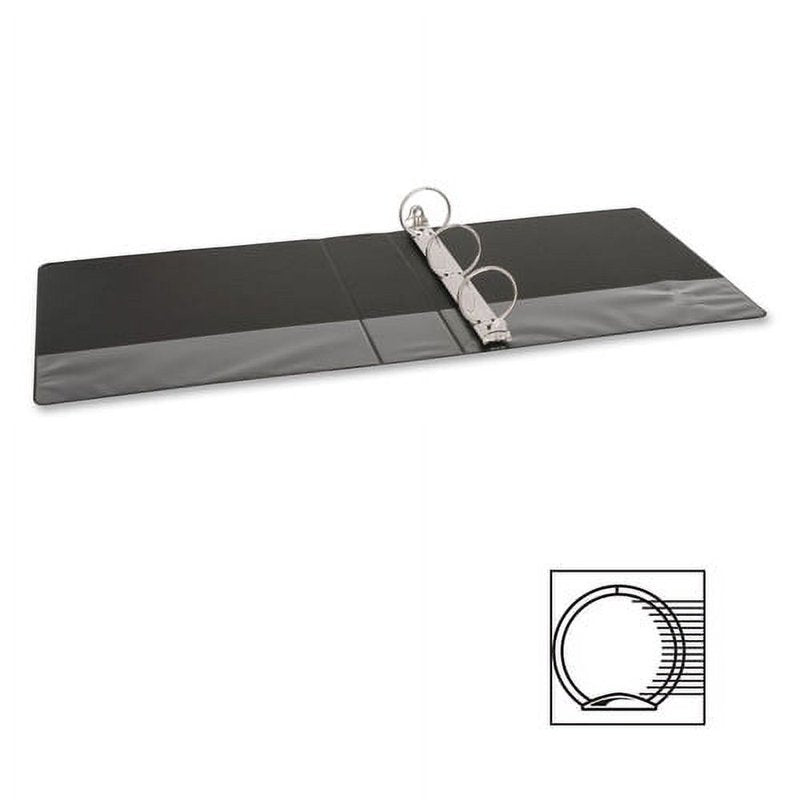 2-Inch Capacity Round-Ring Binder - Black, 8.5 x 11 inch, 475 Sheet Capacity