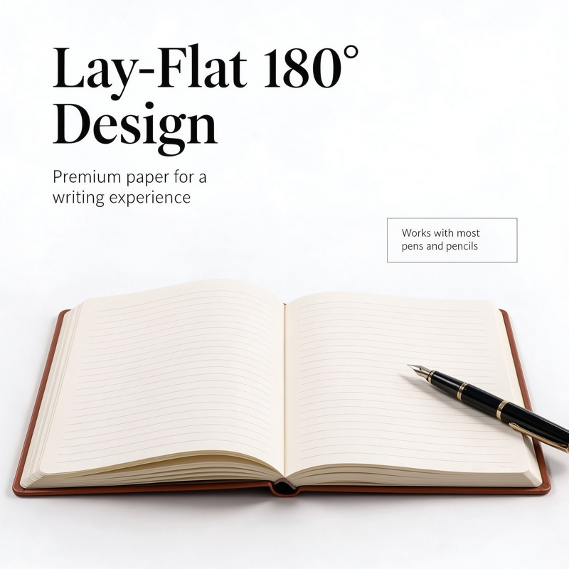 Leather Hardcover A5 Journal Notebook for Writing & Office Use - Multiple Colors