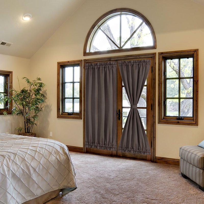 Solid Window Curtain Panel - Blackout Room Darkening Privacy Drapes