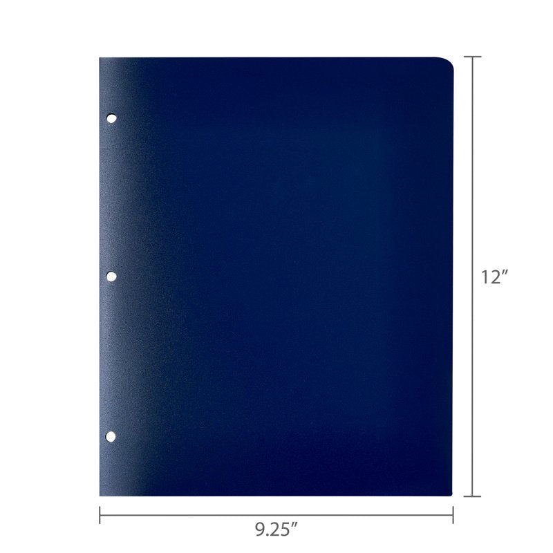 4-Pocket Poly Folder for Office and School Documents - 19 Pack