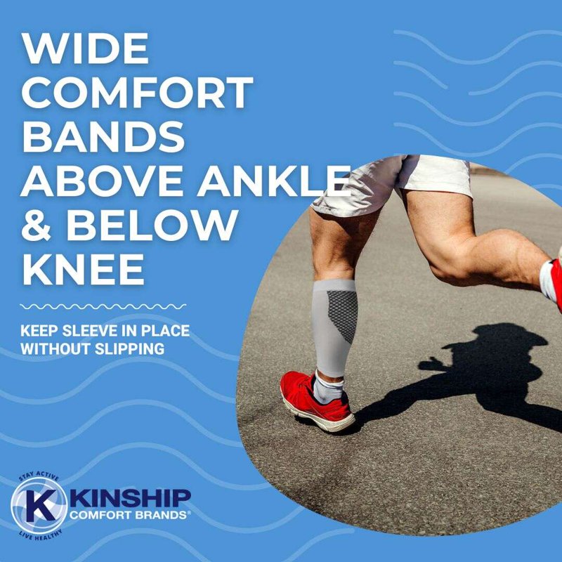 Calf Compression Sleeves for Men & Women - Pain Relief & Support