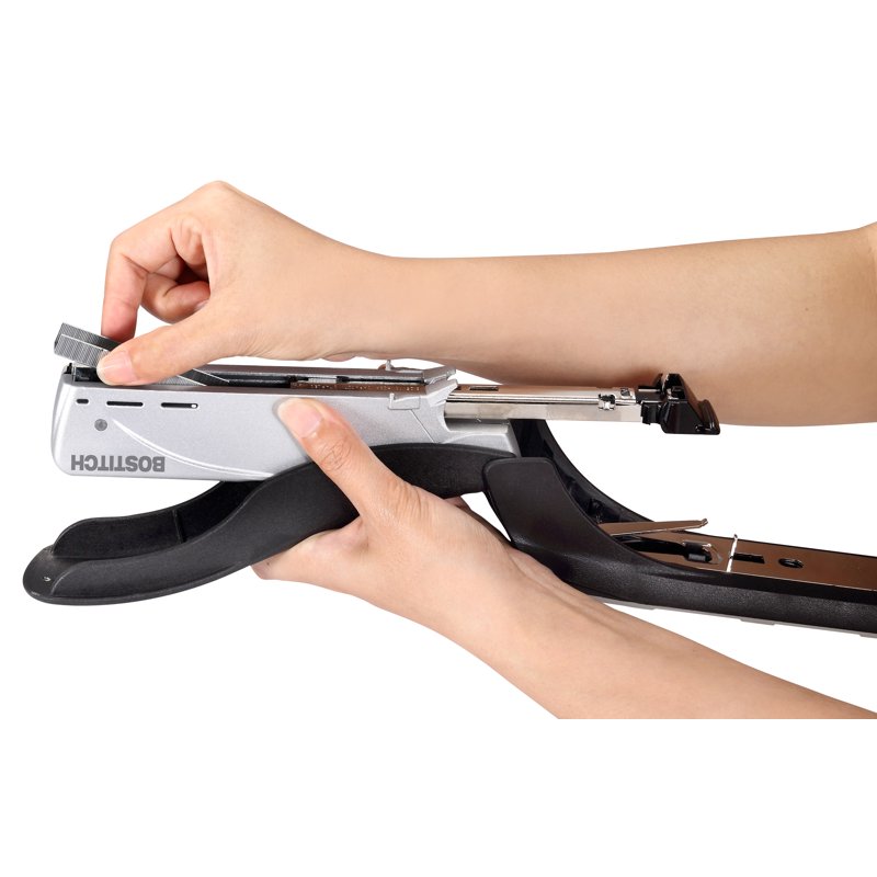 Heavy-Duty Stapler, Spring-Powered, 50 lb Drive - Bostitch Black/Silver