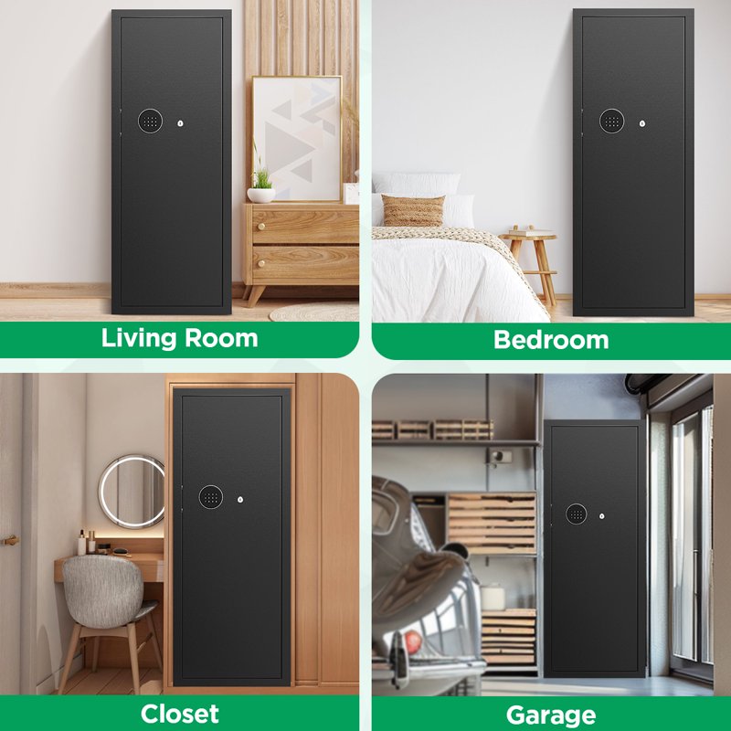 12-15 Gun Safe with Quick Access, Removable Shelves & Alarm System