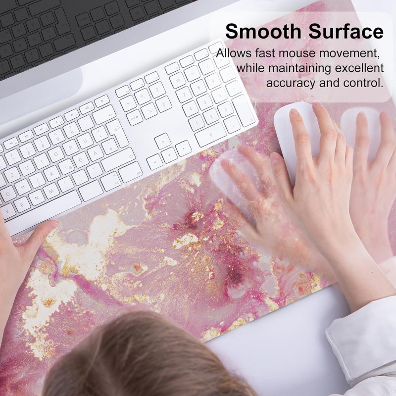 Large Mouse Pad Desk Mat for Gaming and Office - Waterproof Non-Slip Surface, 31.5x15.7 inches