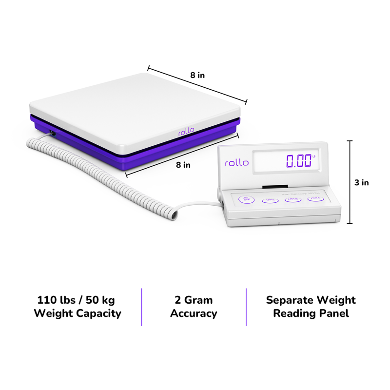 Digital Shipping Scale 110Lb Capacity for Packages Postal & Ecommerce Use