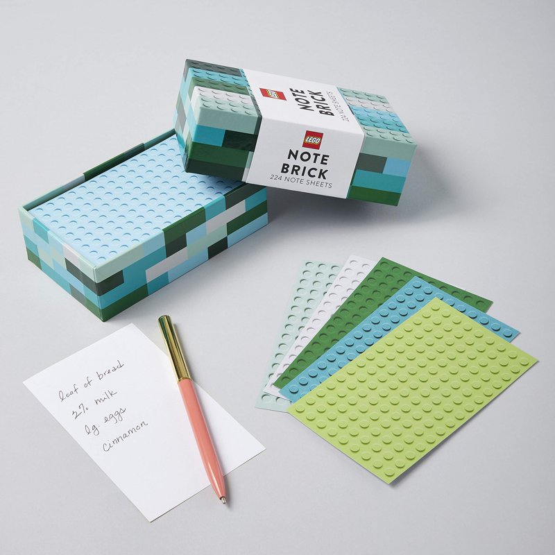 LEGO Note Brick Blue-Green Building Block Toy for Kids