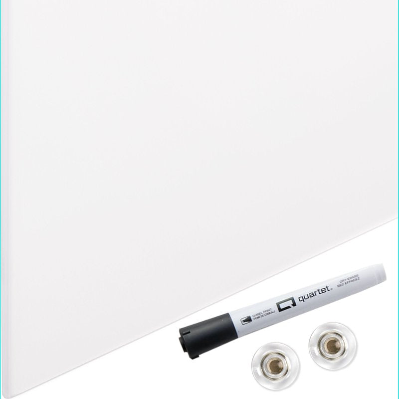 Magnetic Glass Dry-Erase Board 48x85 Inch White Surface InvisaMount