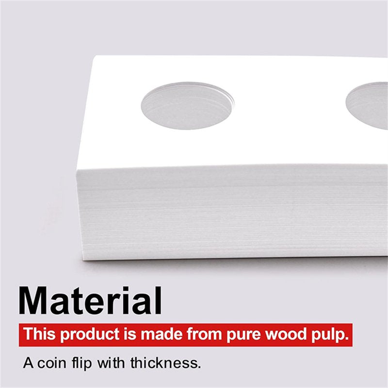 200PCS Coin Cardboard Holders Set with Clear Windows for Coin Collection Storage