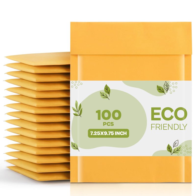 Self Seal Kraft Bubble Mailers 7.25x9.75 Inch Pack Shipping Envelopes