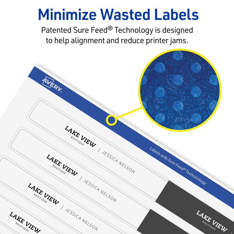 Waterproof White Label Stickers 1.25x9.75 Inches - 40 Pack for Bottles & Projects