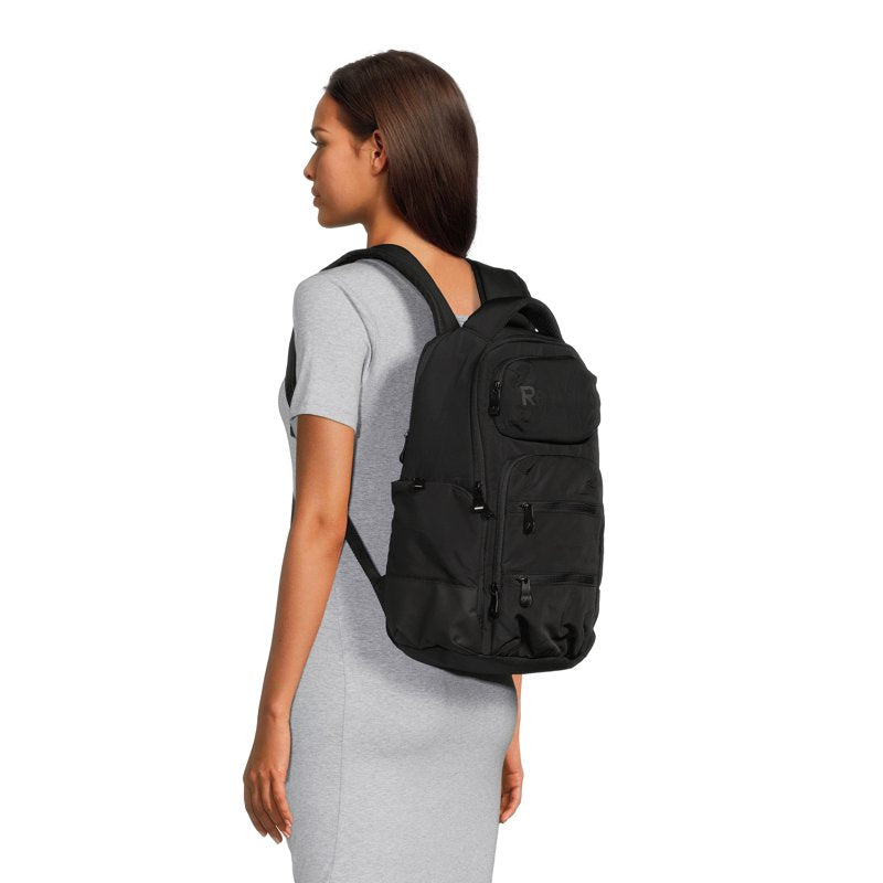 16-Inch Unisex Winter Laptop Backpack - Black, Spacious & Padded Straps