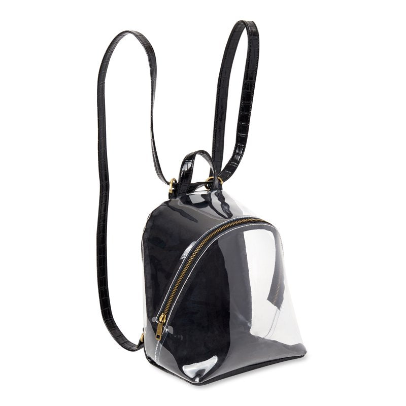 Clear Mini Backpack for Women - Stadium-Approved Transparent Bag
