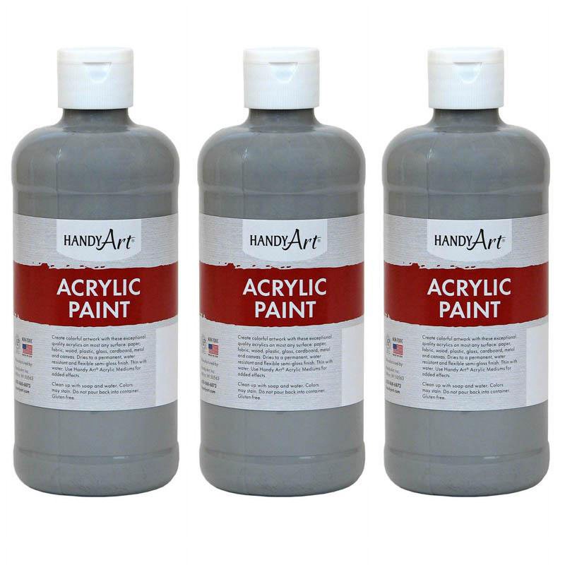 16 oz Acrylic Paint Set - Gray, Multi-Color & More - Pack of 3