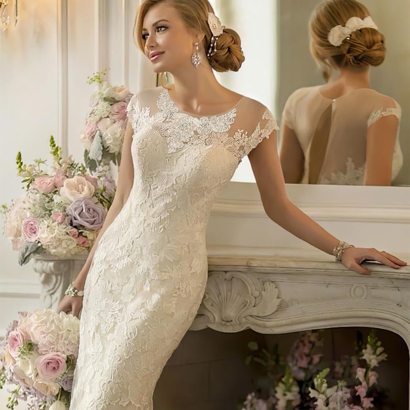 8-Piece Crystal Rhinestone Appliques for Wedding Dress Belt & Garment Decoration
