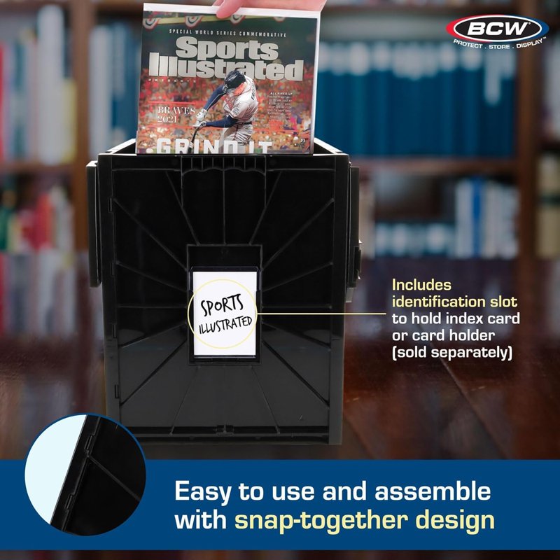 Magazine & Document Storage Bin – Heavy-Duty, Acid-Free Organizer for Magazines & Comics