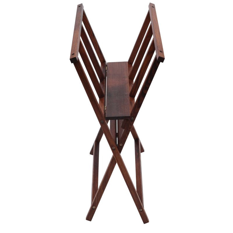 Foldable Wooden Art Display Rack for Artwork & Canvas Storage