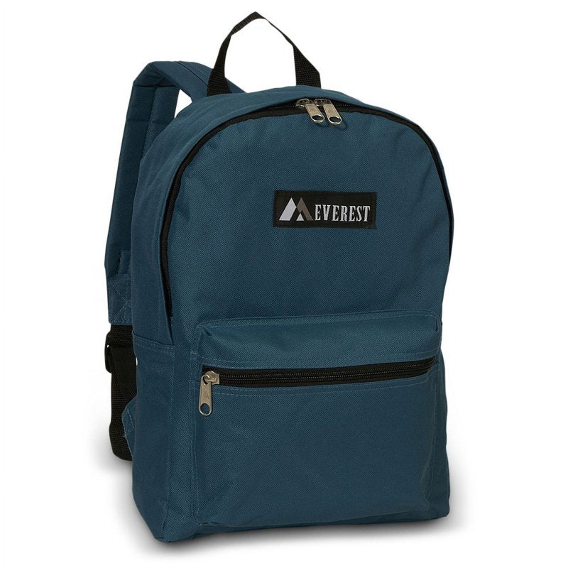 Unisex 15-Inch Basic Backpack - Multiple Colors for School & Travel
