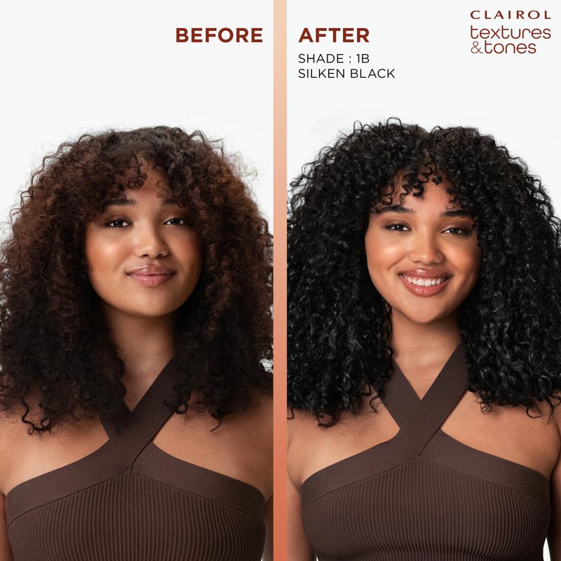 Ammonia-Free Permanent Hair Color Cream - Natural Black, Pack of 3